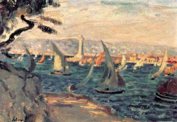 Sailboats Artwork by Henri Lebasque