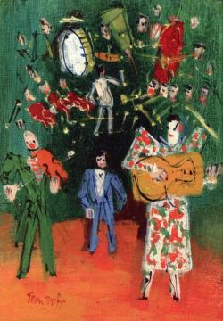 Entree Musicale Artwork by Jean Dufy