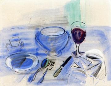 Dinner Artwork by Raoul Dufy