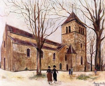 Eglise Notre Dame in Macon Artwork by Maurice Utrillo