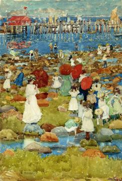 The Stony Beach, Ogunquit Artwork by Maurice Prendergast