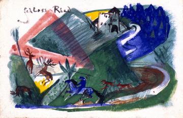 Ried Castle Artwork by Franz Marc