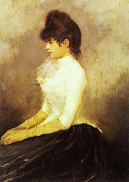 The Baroness von Munchhausen Artwork by Alfred Stevens