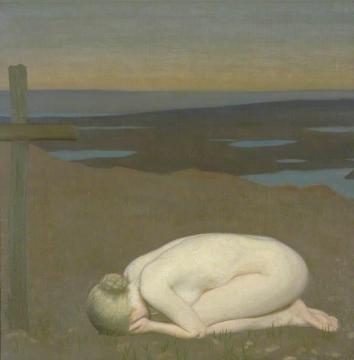 Youth Mourning Artwork by Sir George Clausen