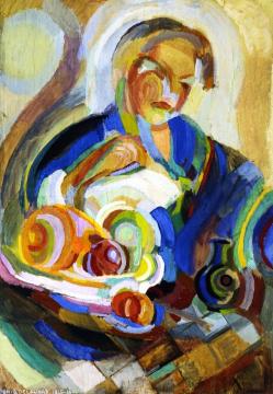 Portugese Woman with Fruit Artwork by Sonia Delaunay