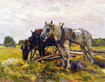 Draft Horses Artwork by Mathias J. Alten