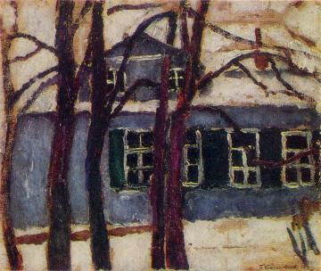 House in Abramtsevo Artwork by Pyotr Konchalovsky