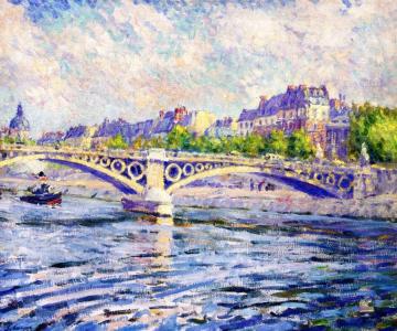 Paris, Tugboat on the Seine Artwork by Henri Lebasque
