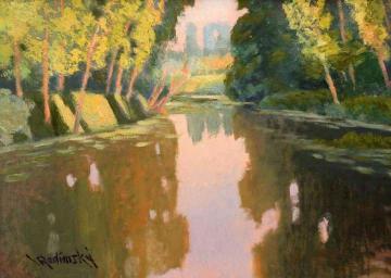 An Arm of the Labe Artwork by Václav Radimský