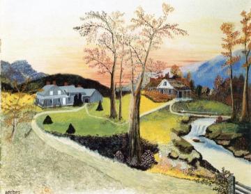 The Home of John Brown Artwork by Anna Mary Robertson Grandma Moses