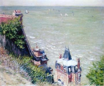 Pink Villas at Trouville Artwork by Gustave Caillebotte