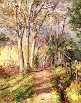 Path in Frascati Artwork by Theodore Robinson