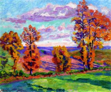 Autumn Landscape, Agay Artwork by Armand Guillaumin