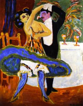 Varieté, Englisches Tanzpaar Artwork by Ernst Ludwig Kirchner