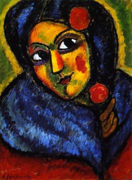Head of a Woman - Ballerina Artwork by Alexej Jawlensky