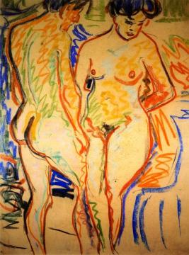 Couple Artwork by Ernst Ludwig Kirchner