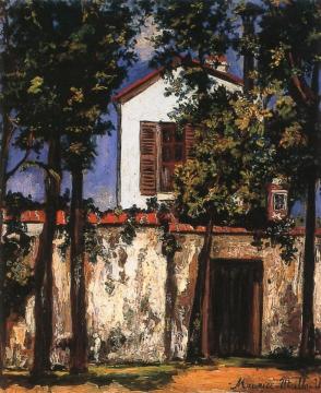 The Gardener's House at Pierrefitte (Seine) Artwork by Maurice Utrillo