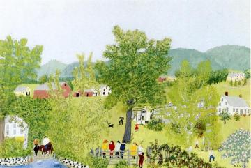 The Gate Artwork by Anna Mary Robertson Grandma Moses