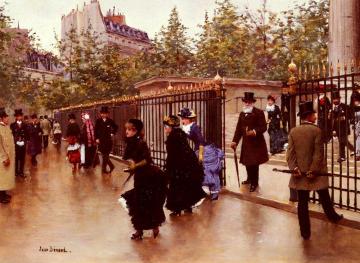 Sortant de la Madeleine, Paris Artwork by Jean Georges Beraud