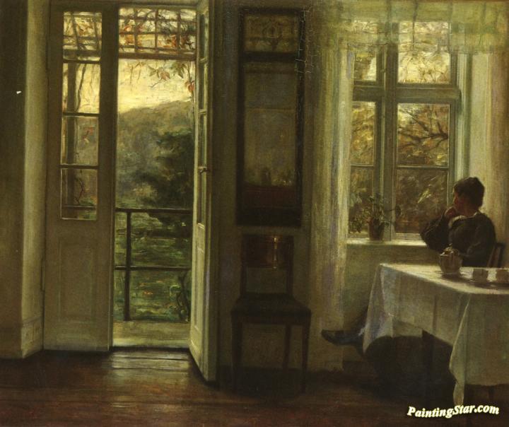 At the Window Artwork by Carl Vilhelm Holsoe
