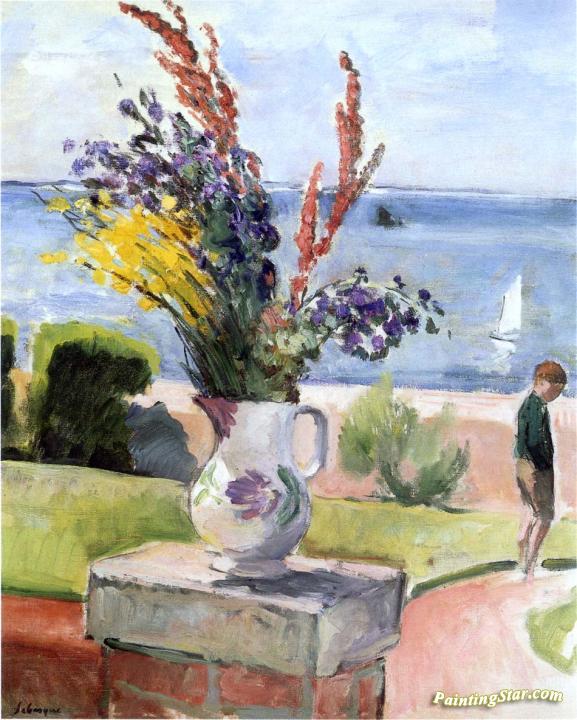 Terrace By The Sea Artwork by Henri Lebasque