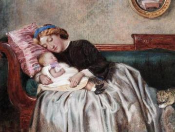 Mother and Child Artwork by George Goodwin Kilburne