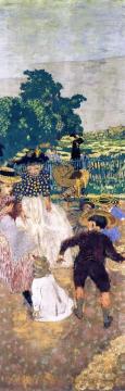 The Public Gardens - The Nursemaids Artwork by Edouard Vuillard