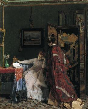 The Visit Artwork by Alfred Stevens