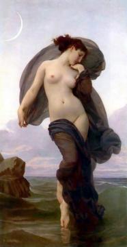 La Crepuscule Artwork by William Adolphe Bouguereau