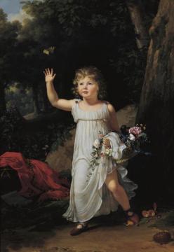 Portrait Of Edgar Clarke As A Child Artwork by François-Xavier Fabre