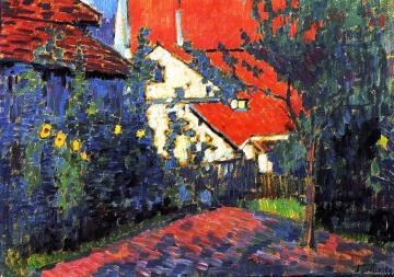 Red Roofs Artwork by Alexej Jawlensky