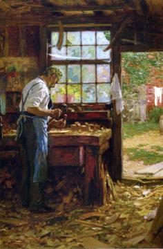The Village Carpenter Artwork by Edward Potthast