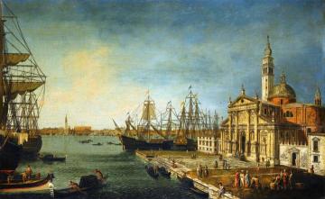 Venice, A View of the Bacino Di San Marco from the Church and Island of San Giorgio Maggiore Artwork by Michele Giovanni Marieschi