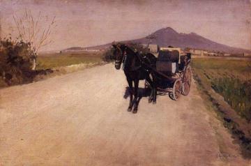 A Road Near Naples Artwork by Gustave Caillebotte