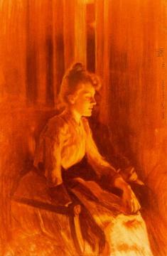 Portrait of Maria Sèthe Artwork by Theo van Rysselberghe