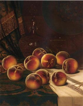 Still Life with Peaches Artwork by William Mason Brown