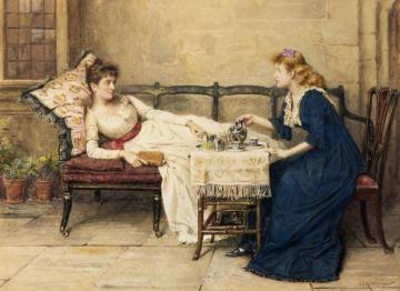 Afternoon Tea Artwork by George Goodwin Kilburne