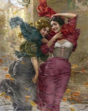 Windy Day Artwork by Gaetano Bellei