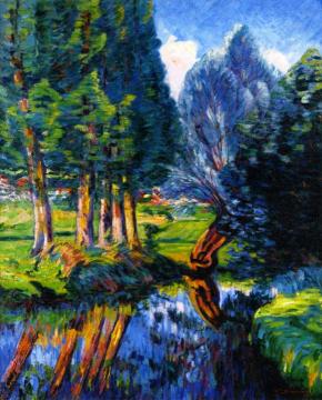 Landscape at Breuillet Artwork by Armand Guillaumin