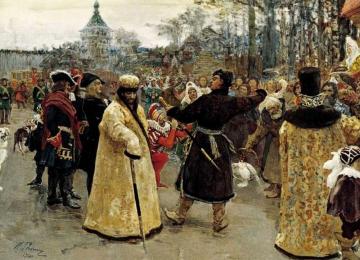 Arrival Tsars Piotr And Ioann. Artwork by Ilya Yefimovich Repin