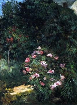Flower Bed Artwork by Gustave Caillebotte