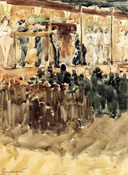 Side Show Artwork by Maurice Prendergast