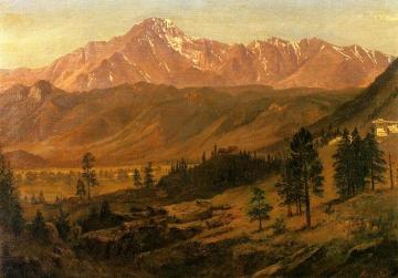 Pikes Peak Artwork by Albert Bierstadt