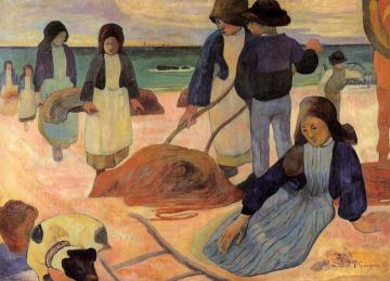 Seaweed Gatherers Artwork by Paul Gauguin