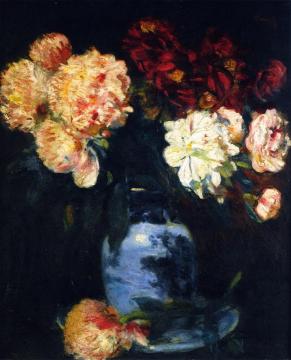 Still Life With Peonies Artwork by George Leslie Hunter