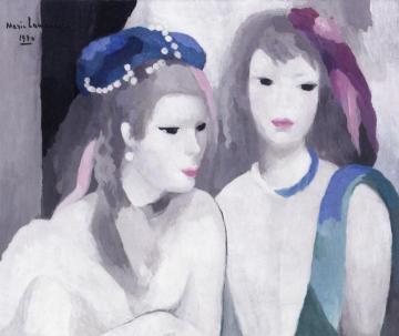 Two Princesses Artwork by Marie Laurencin