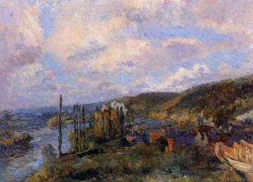 Near Rouen: the Cliffs of Saint-Adrien Artwork by Albert Lebourg