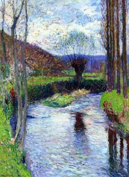 La Rivière Verte au Printemps Artwork by Henri Martin