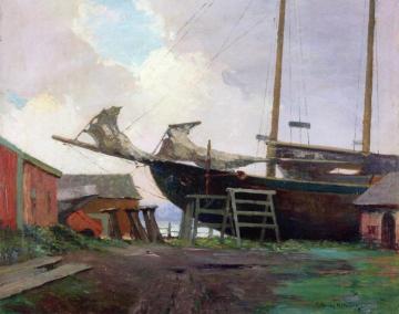 Dry Dock Artwork by Georges Ames Aldrich