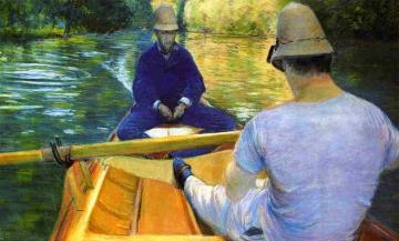 Boaters on the Yerres Artwork by Gustave Caillebotte